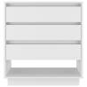 Stylish White Sideboard - 70x41x75 cm Engineered Wood