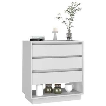 Stylish White Sideboard - 70x41x75 cm Engineered Wood