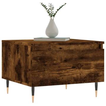 Elegant Smoked Oak Coffee Table - 50x46x35 cm | HipoMarket