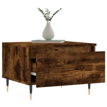 Elegant Smoked Oak Coffee Table - 50x46x35 cm | HipoMarket