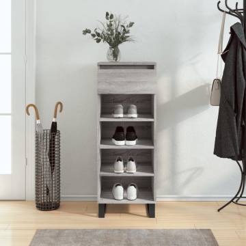 Shoe Cabinet Grey Sonoma 40x36x105 cm - Stylish Storage Solution