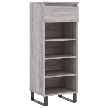 Shoe Cabinet Grey Sonoma 40x36x105 cm - Stylish Storage Solution