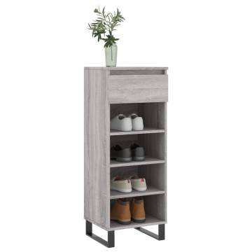 Shoe Cabinet Grey Sonoma 40x36x105 cm - Stylish Storage Solution