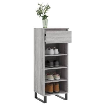 Shoe Cabinet Grey Sonoma 40x36x105 cm - Stylish Storage Solution