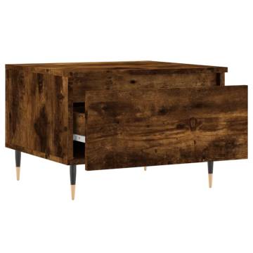 Elegant Smoked Oak Coffee Table - 50x46x35 cm | HipoMarket