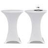 Standing Table Cover Ø80cm White Stretch 2 pcs Colour white Size 80 cm Quantity in Package 2 