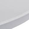 White Stretch Table Covers Ø80cm - 2 pcs for Events