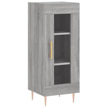 Stylish Highboard Grey Sonoma - 34.5x34x180 cm | HipoMarket UK