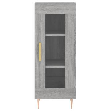 Stylish Highboard Grey Sonoma - 34.5x34x180 cm | HipoMarket UK