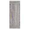 Stylish Highboard Grey Sonoma - 34.5x34x180 cm | HipoMarket UK