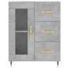 Stylish Concrete Grey Highboard - 69.5x34x180 cm