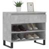 Shoe Cabinet Concrete Grey - Stylish Storage Solution | Hipo Market