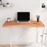 Desk Top 100x(55-60)x4 cm Solid Wood Beech Colour brown Size 100 x (55-60) x 4 cm 