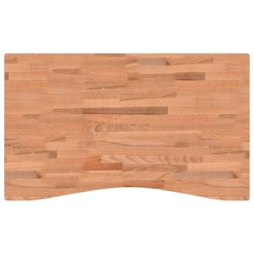 Solid Beech Wood Desk Top 100x(55-60)x4 cm - Hipomarket