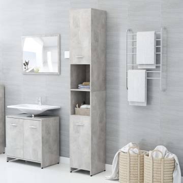 Bathroom Cabinet Concrete Grey - Stylish Storage Solution