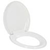 Soft-close Toilet Seat with Quick-release Design White Colour white Size 45.5 x 37.5 cm Quantity in Package 1 