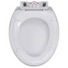 Soft-Close Toilet Seat with Quick-Release Design - White