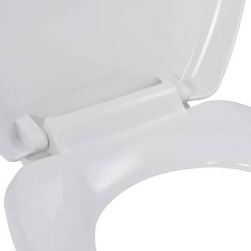 Soft-Close Toilet Seat with Quick-Release Design - White