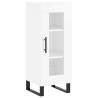 High Gloss White Highboard - Stylish Storage Solution