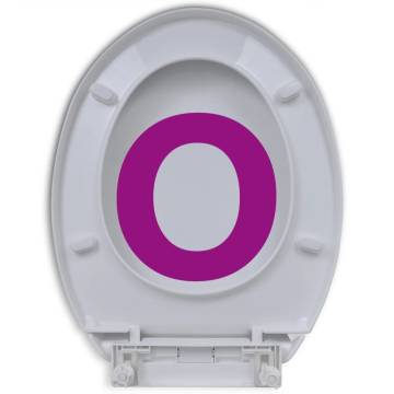 Soft-Close Toilet Seat with Quick-Release Design - White