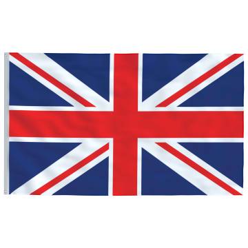 UK Flag and Pole 5.55m Aluminium | Durable Garden Set