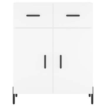 Stylish Highboard White 69.5x34x180 cm - Hipomarket UK