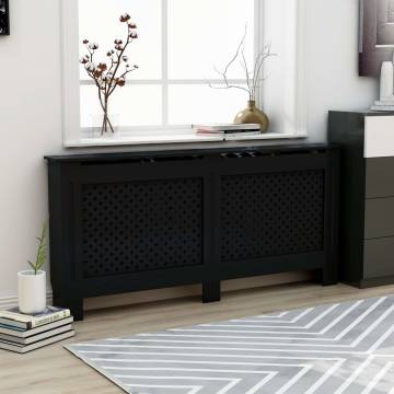 Radiator Cover Black 172x19x81.5 cm MDF - Stylish & Practical