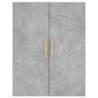 Stylish Concrete Grey Highboard - 69.5x34x180 cm | HipoMarket