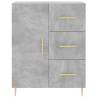 Stylish Concrete Grey Highboard - 69.5x34x180 cm | HipoMarket