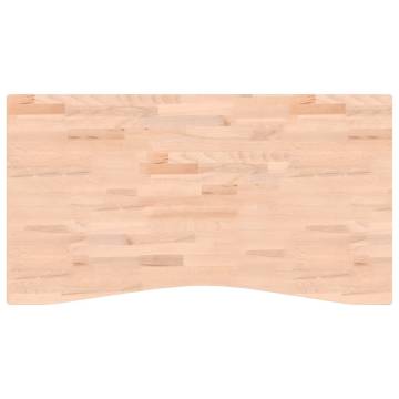 Solid Wood Beech Desk Top 110x(55-60)x1.5 cm | HipoMarket