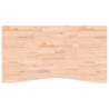 Solid Wood Beech Desk Top 110x(55-60)x1.5 cm | HipoMarket