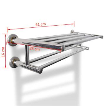 Modern Stainless Steel Towel Rack with 6 Tubes