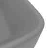 Luxury Matt Light Grey Wash Basin - Stylish Ceramic Design