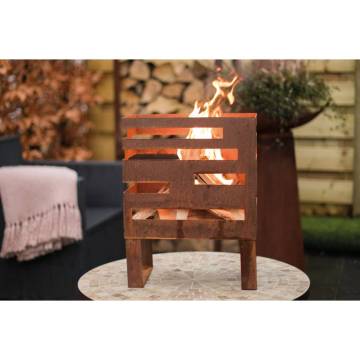 RedFire Madison Fire Basket - Rust Steel | Warm Outdoor Ambiance