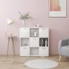 Book Cabinet White 90x30x90 cm Engineered Wood Colour white Quantity in Package 1 