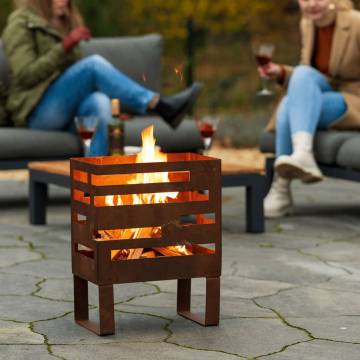 RedFire Madison Fire Basket - Rust Steel | Warm Outdoor Ambiance