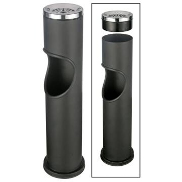 HI Stand Ashtray and Bin Black - Elegant & Functional Design