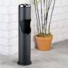 HI Stand Ashtray and Bin Black - Elegant & Functional Design