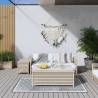 Outdoor Rug Grey and White 80x150 cm Reversible Design Colour grey Size 80 x 150 cm Quantity in Package 1 