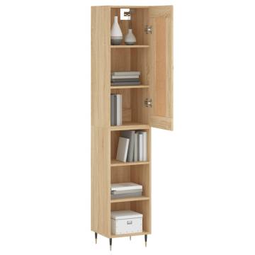 Elegant Highboard Sonoma Oak 34.5x34x180 cm - Hipomarket