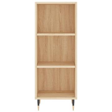 Elegant Highboard Sonoma Oak 34.5x34x180 cm - Hipomarket