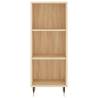 Elegant Highboard Sonoma Oak 34.5x34x180 cm - Hipomarket