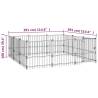 Outdoor Dog Kennel Steel 8.47 m² - Secure Your Puppy