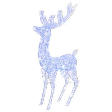 XXL Acrylic Christmas Reindeer - 250 LED Blue Decoration