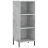 Stylish Highboard Concrete Grey - 34.5x32.5x180 cm