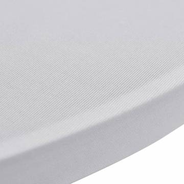 White Stretch Standing Table Cover Ø 60cm - 2 pcs | HipoMarket