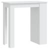 Bar Table with Storage Rack - Stylish White Design | HipoMarket