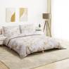 Duvet Cover Set White & Brown 140x200 cm Cotton | Hipo Market