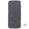 Beach Towels 4 Pcs Anthracite 60x135 cm - Soft & Quick Drying