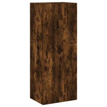 TV Wall Cabinet Smoked Oak 40.5x30x102 cm | Hipo Market